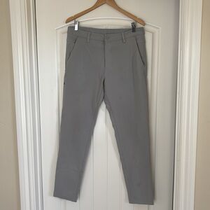 BYLT Everyday Pant 2.0 Straight Leg Stretch Performance Golf Gray Mens Large‎
